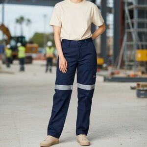 TRU Workwear Pants Unisex Reflective Night Use Heavy Duty Industrial Pants UPF50